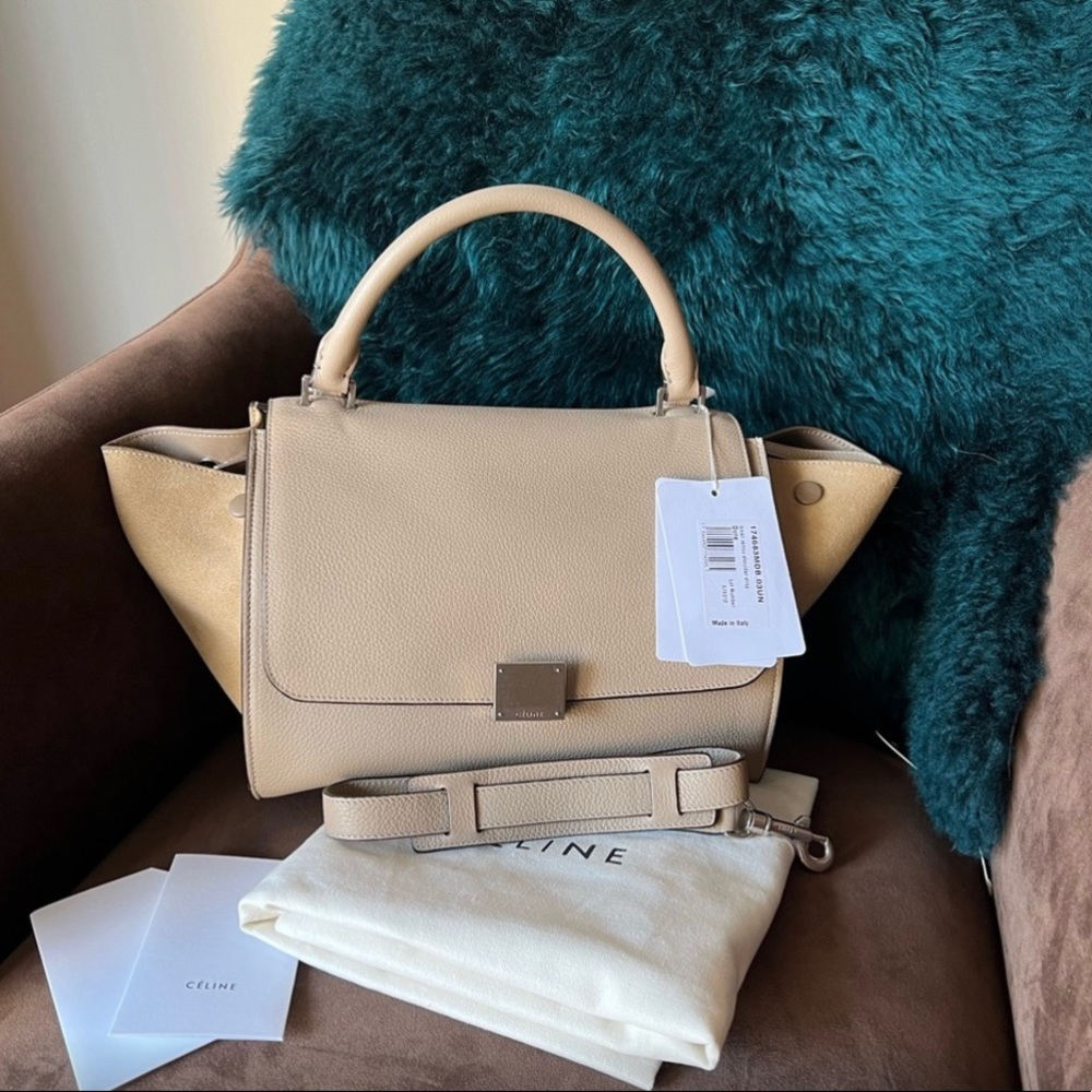 Celine Trapeze Mini bag in Dune color